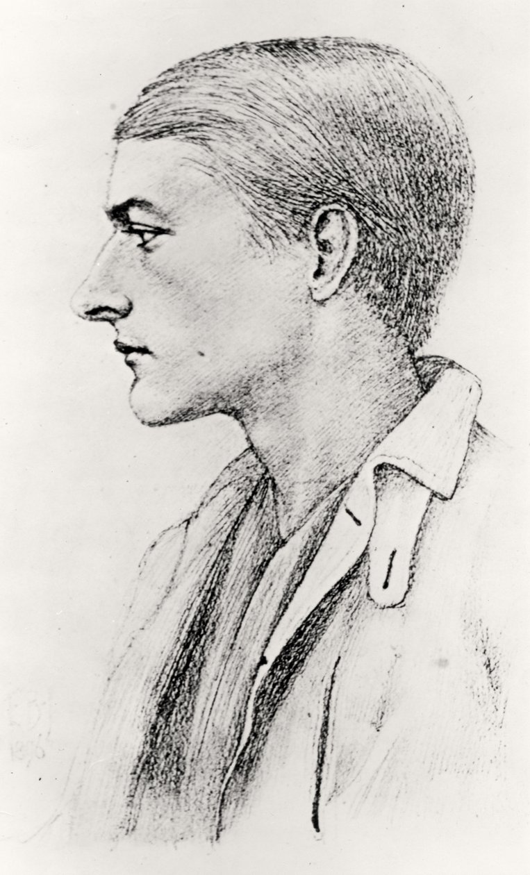 Porträtt av Edward Fitzgerald av English School