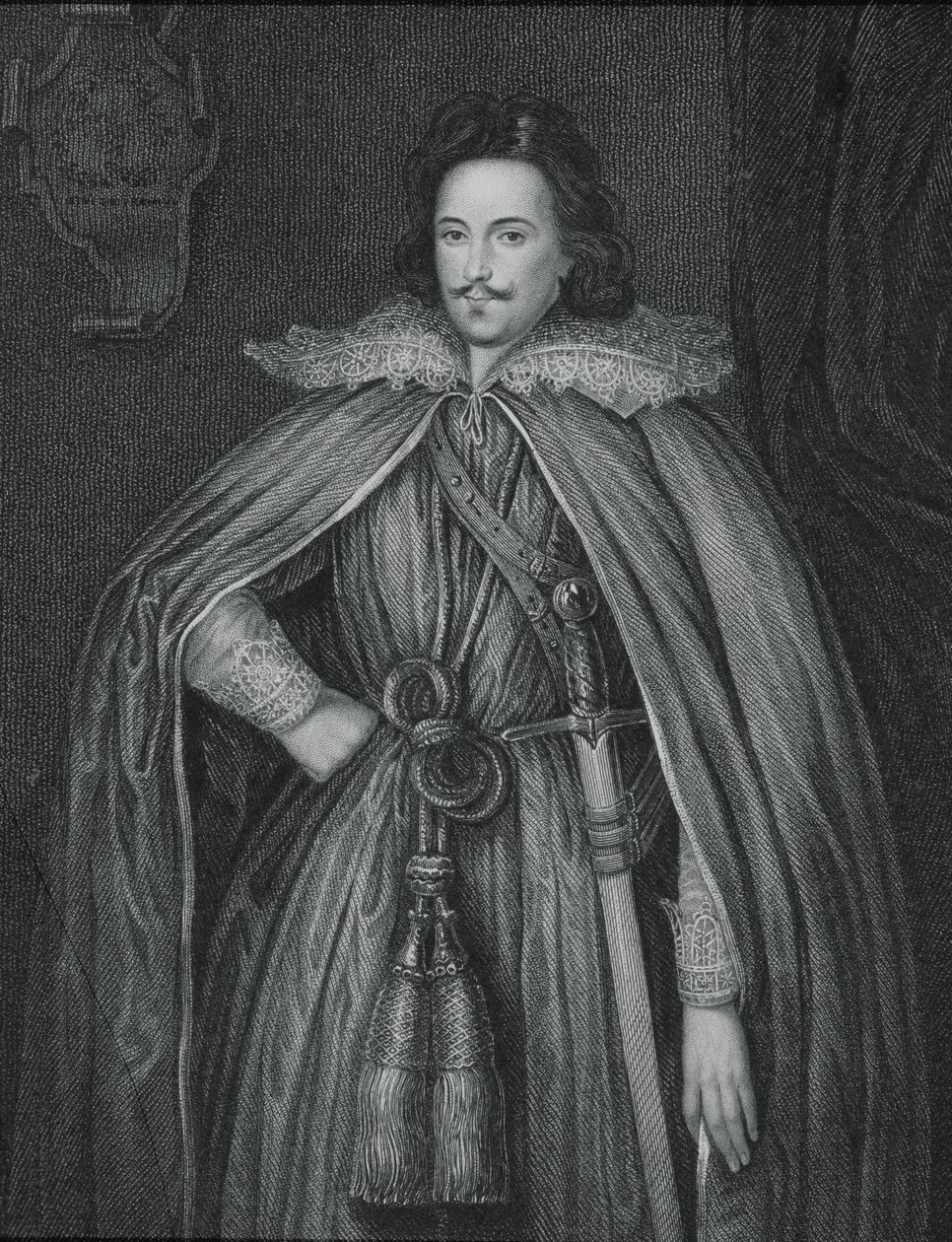Porträtt av Edward Herbert (1583-1648), från "Lodge