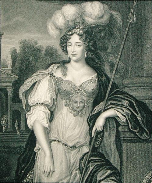 Porträtt av Frances Teresa Stuart (1647-1702), hertiginna av Richmond och Lennox, från "Lodge