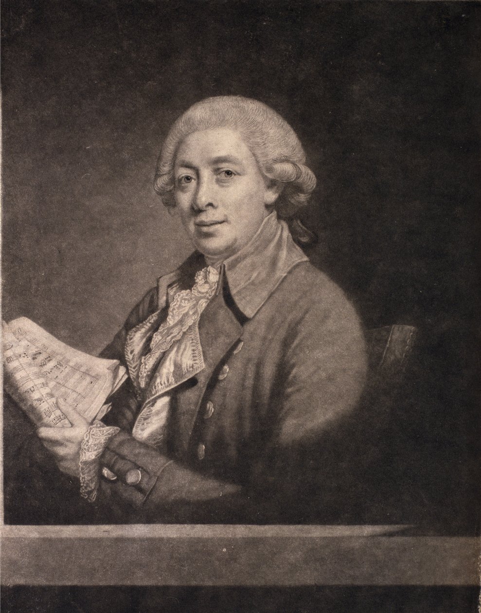 Porträtt av Giusto Ferdinando Tenducci (1736-1800) 1782 av English School