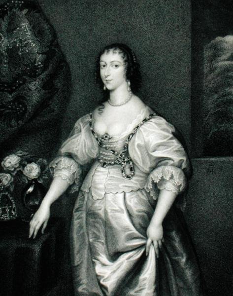 Porträtt av Henrietta Maria (1609-69) från "Lodge
