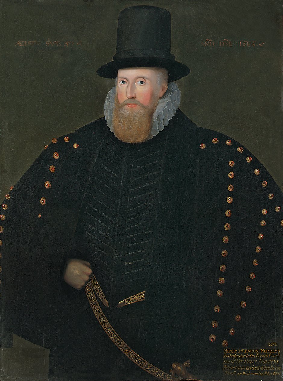 Porträtt av Henry, 1:e baron Norris, av Rycote, 1585 av English School