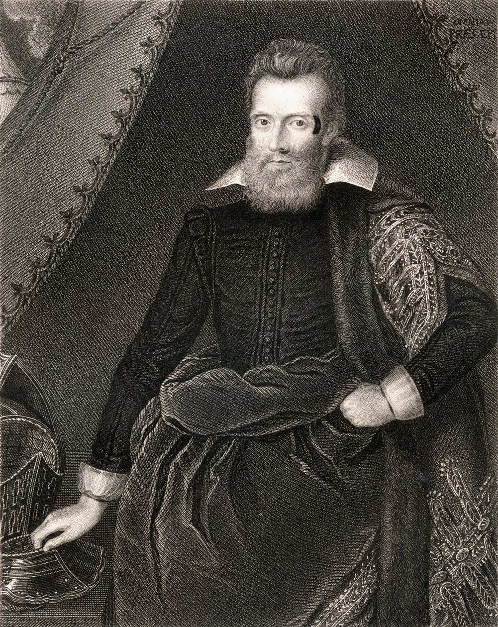 Porträtt av Henry Danvers, Earl of Danby, från Lodges British Portraits, 1823 av English School