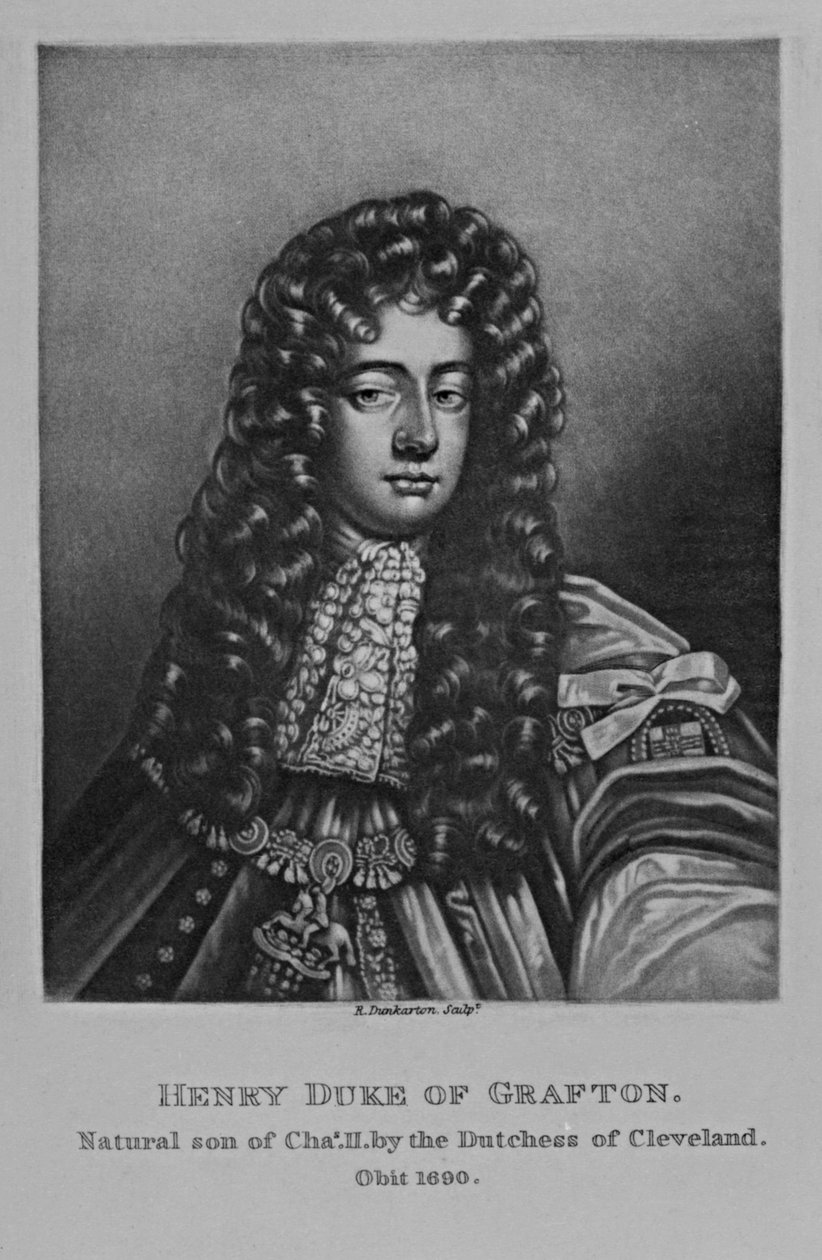 Porträtt av Henry Duke of Grafton, från "Characters Illustrious in British History", av Richard Earlom och Charles Turner, 1815 av English School
