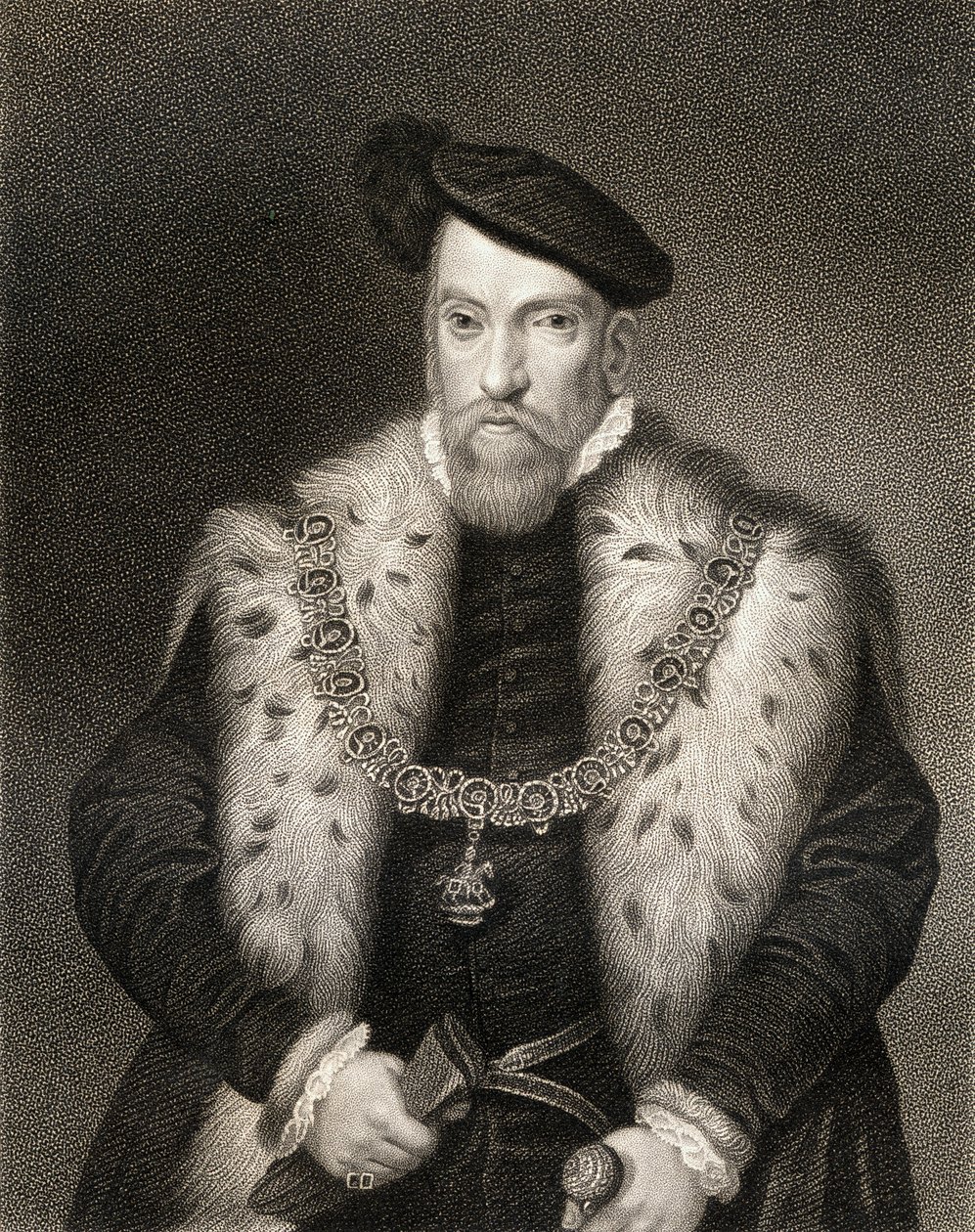 Porträtt av Henry Fitzalan, 12:e earl av Arundel, från Lodges British Portraits, 1823 av English School