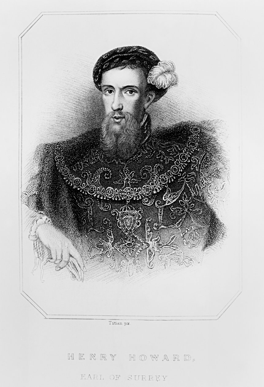 Porträtt av Henry Howard (1517-47) Earl of Surrey, från "Lodge