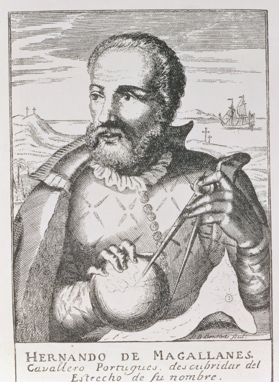 Porträtt av Hernando de Magallanes (ca 1480-1521) från 