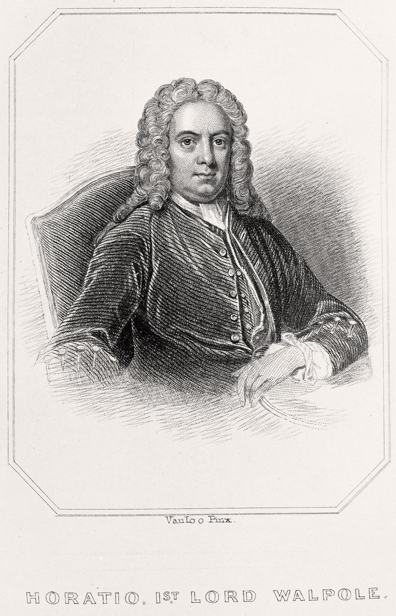 Porträtt av Horatio, 1st Lord Walpole, 1835 av English School