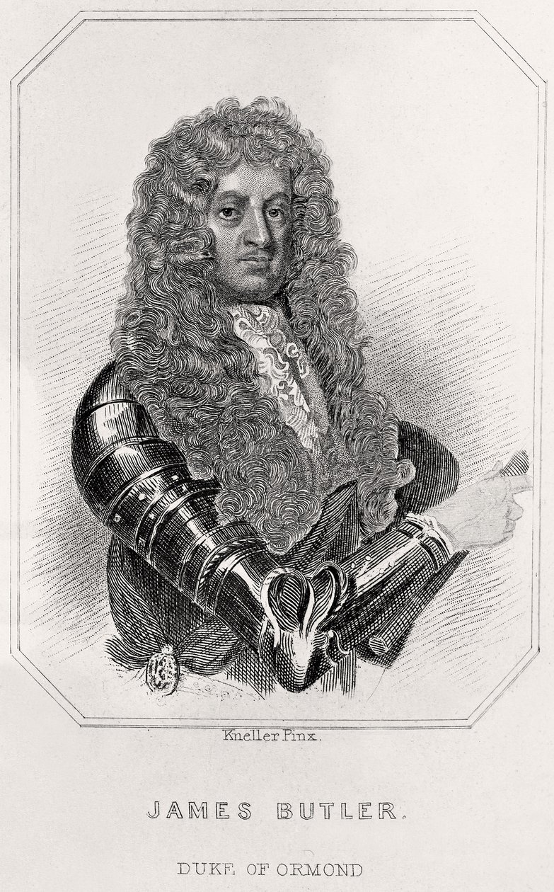 Porträtt av James Butler, andre hertig av Ormond, 1835 av English School