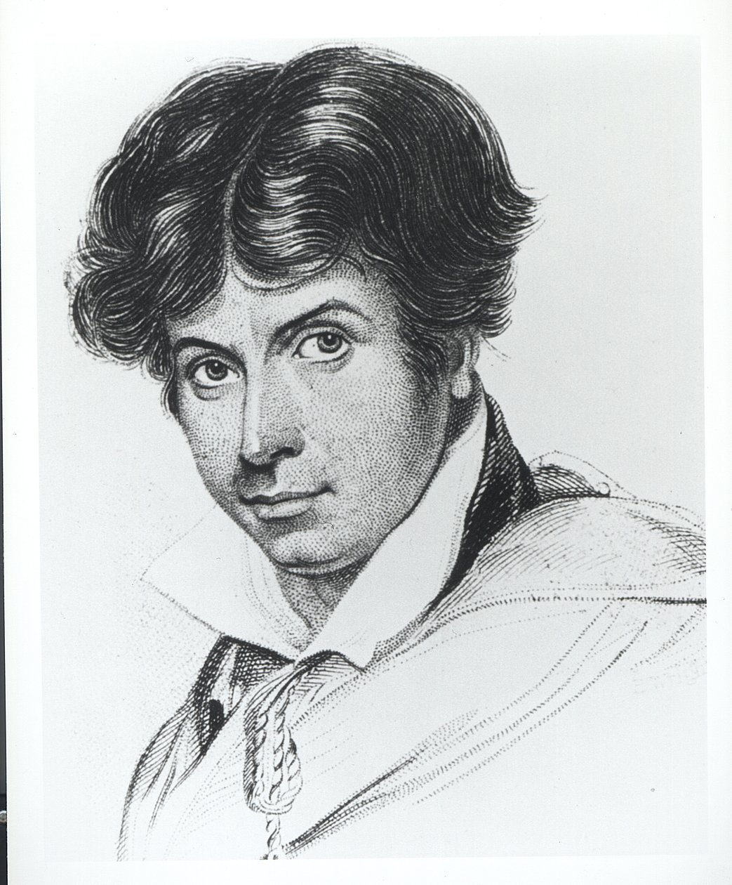 Porträtt av James Henry Leigh Hunt (1784-1859) av English School