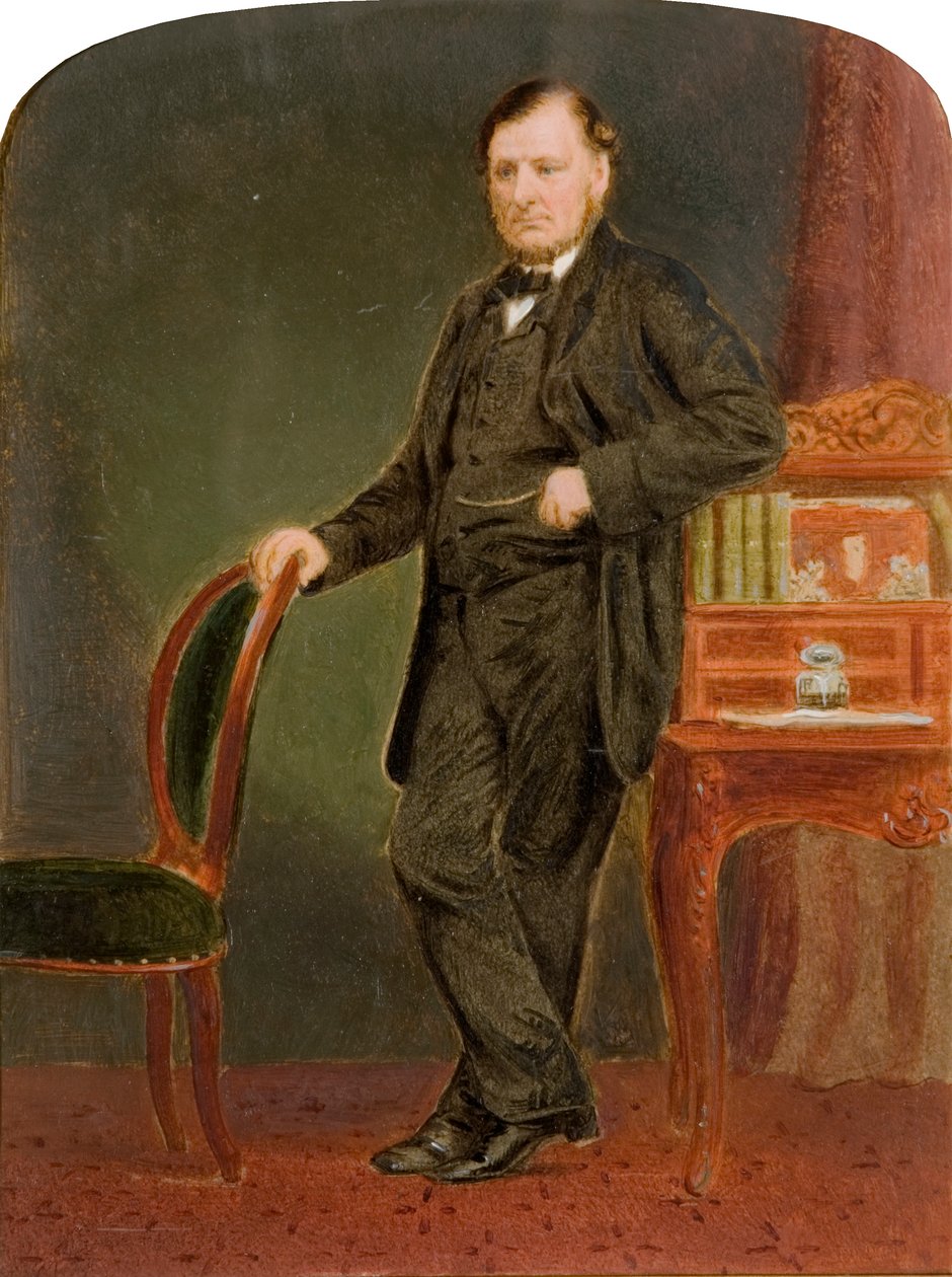 Porträtt av John Abbot Esq. av English School