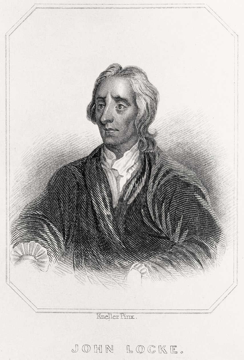Porträtt av John Locke, 1835 av English School