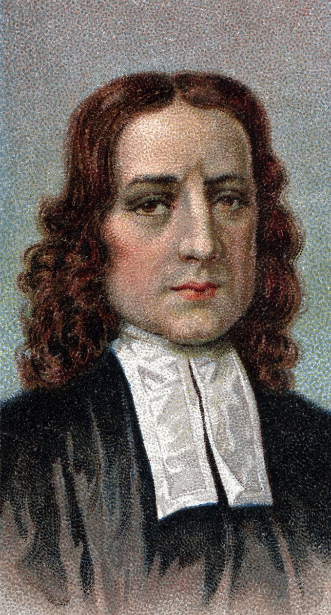 Porträtt av John Wesley 1703-1791 - Från serien "" Leaders of Men"" - Chromolithography - Engelska skolan, 1900-talet - av English School