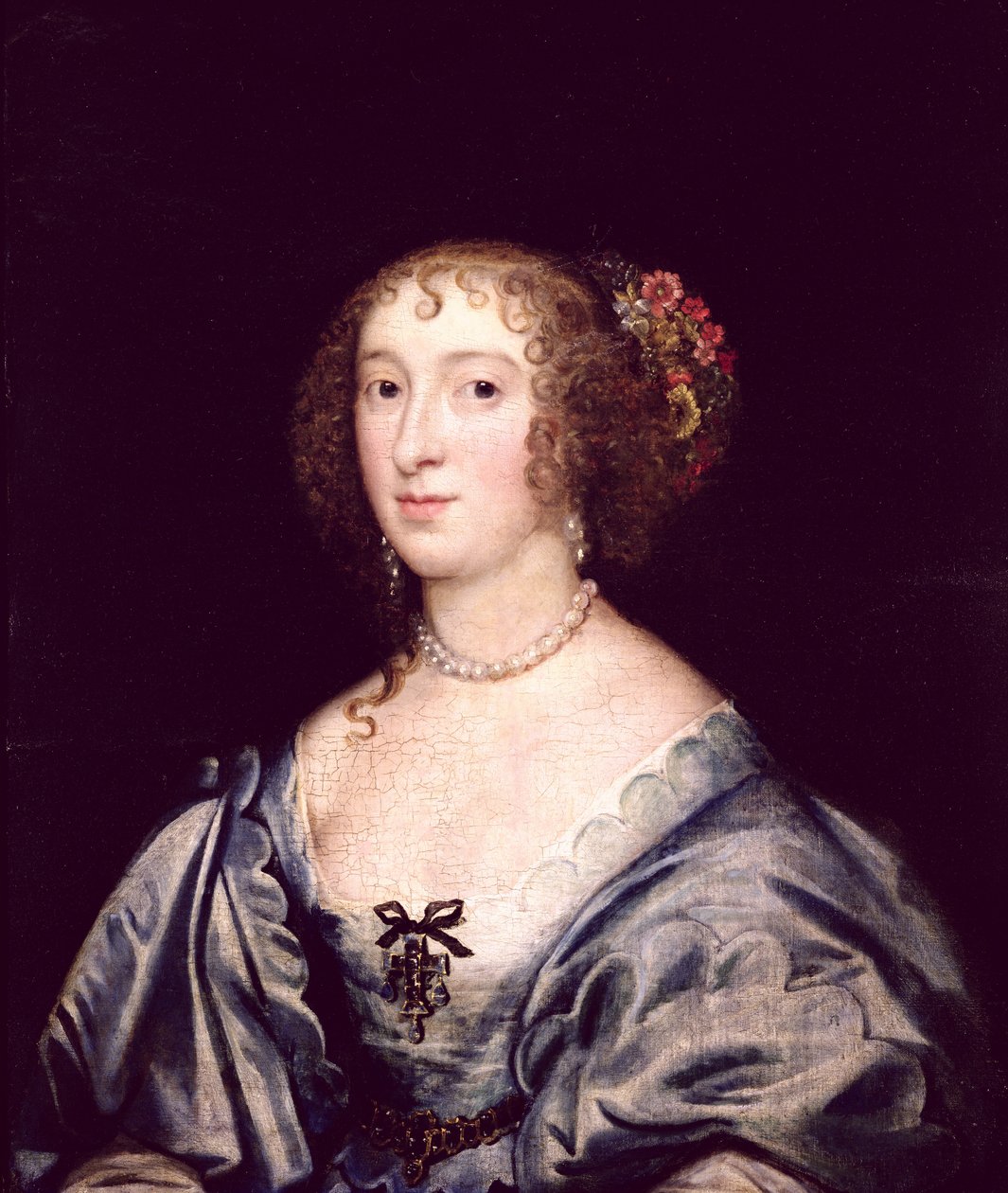 Porträtt av Lady Hungate (d.1736) (olja på duk) av English School