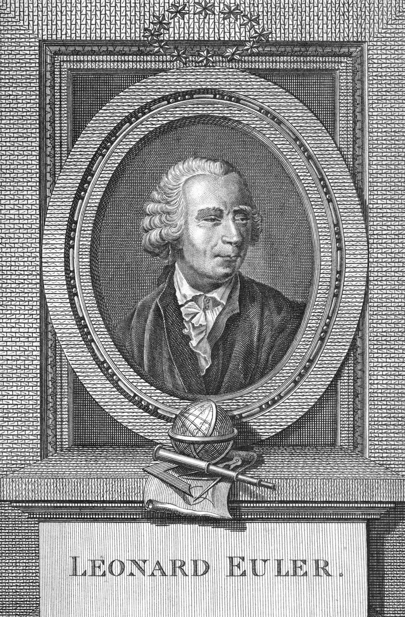 Porträtt av Leonard Euler (1707-83) av English School