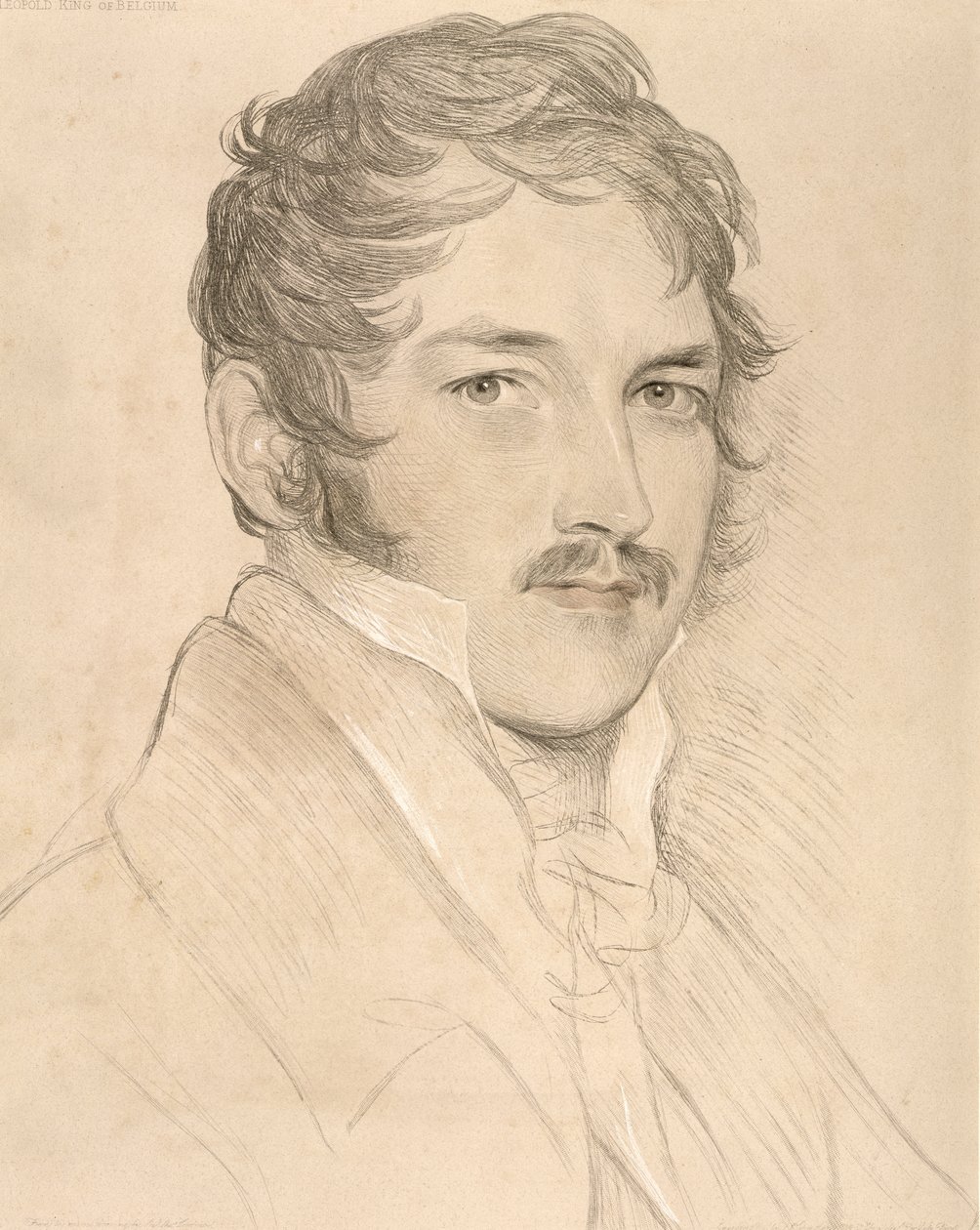 Porträtt av Leopold I (1790-1865) av Saxe-Cobourg-Gotha av English School