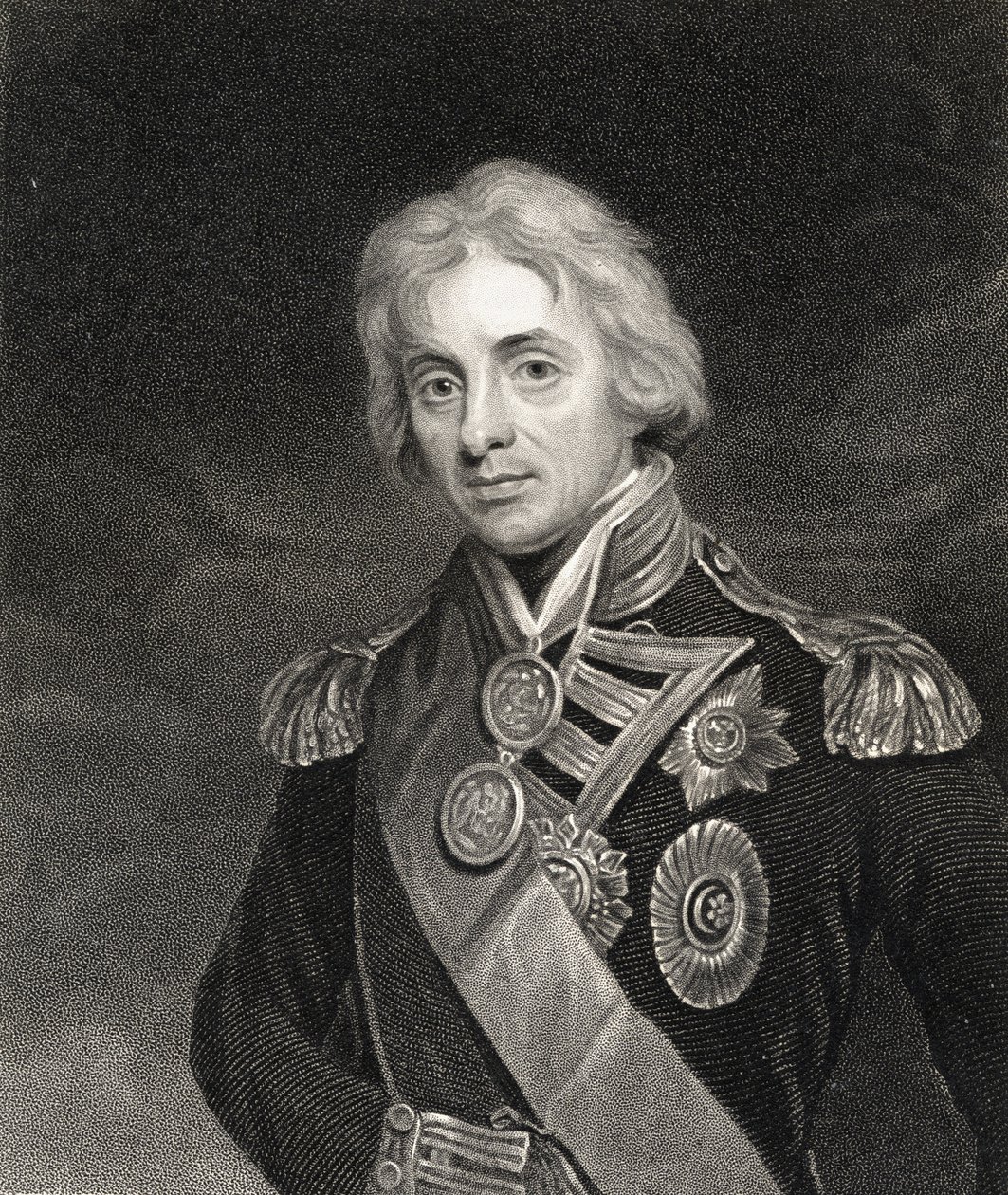 Picha ya Lord Horatio Nelson (1758-1805) swed av English School