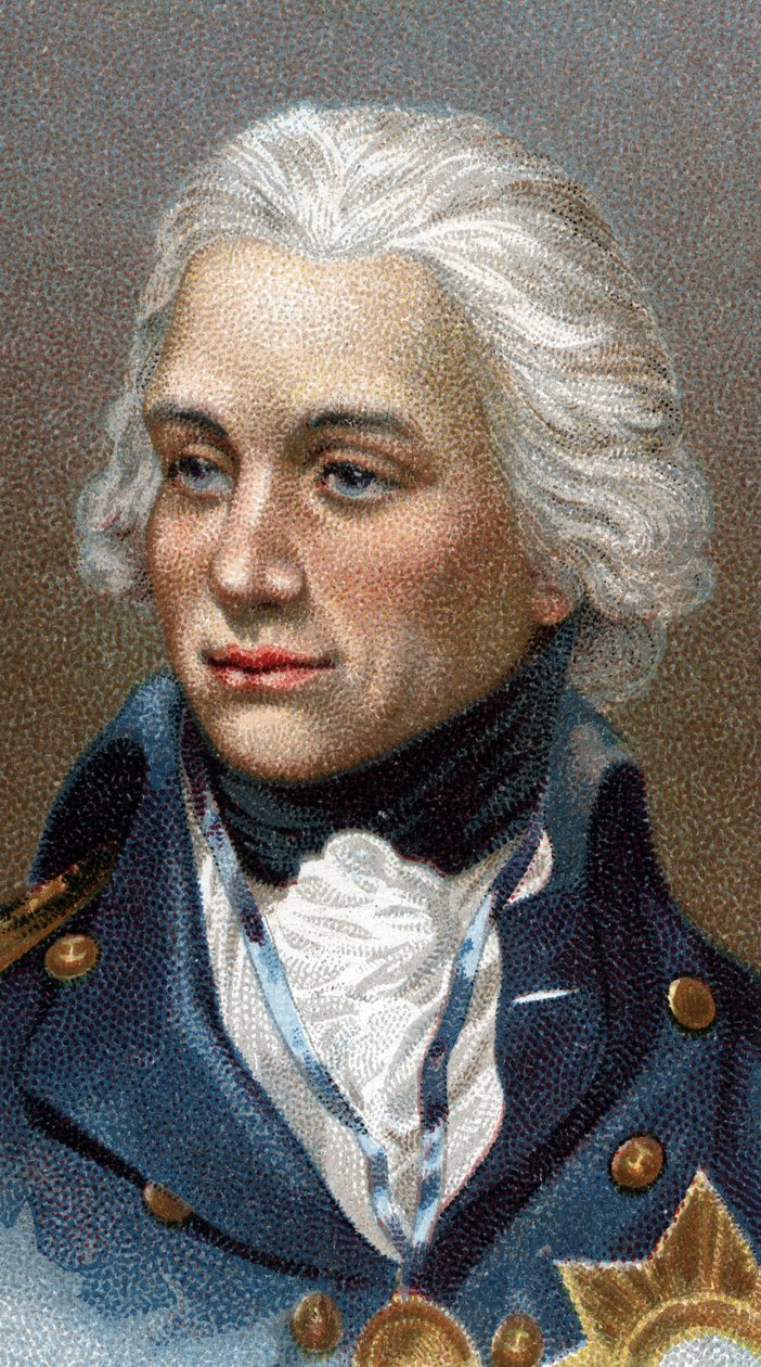 Porträtt av Lord Horatio Nelson - Från serien "" Leaders of Men"" - Chromolithography - Engelska skolan, 1900-talet - av English School