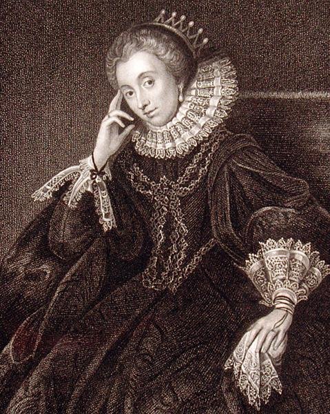 Porträtt av Lucy Harrington, grevinna av Bedford (ca 1581-1627), från "Lodge