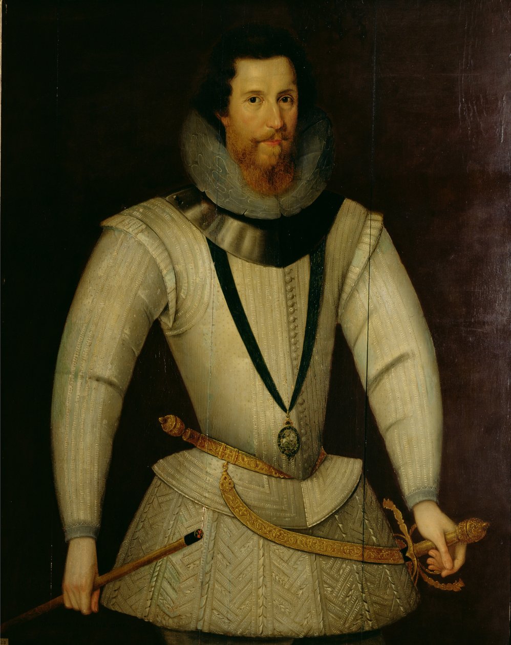 Porträtt av Robert Devereux, Earl of Essex (1566-1601) av English School