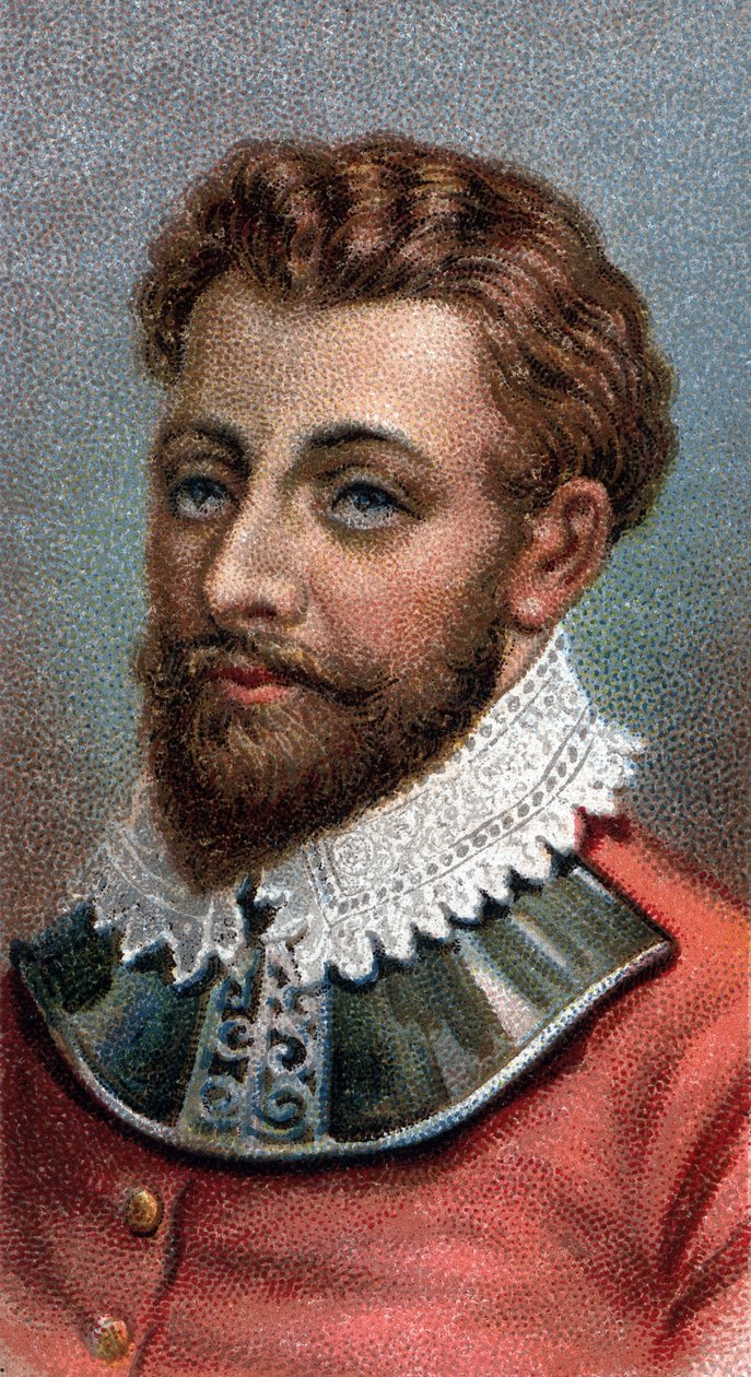 Porträtt av Sir Francis Drake av English School
