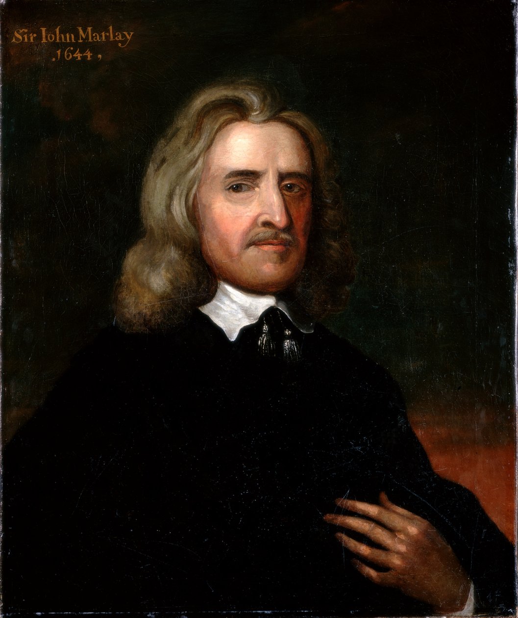 Porträtt av Sir John Marlay, 1644 av English School