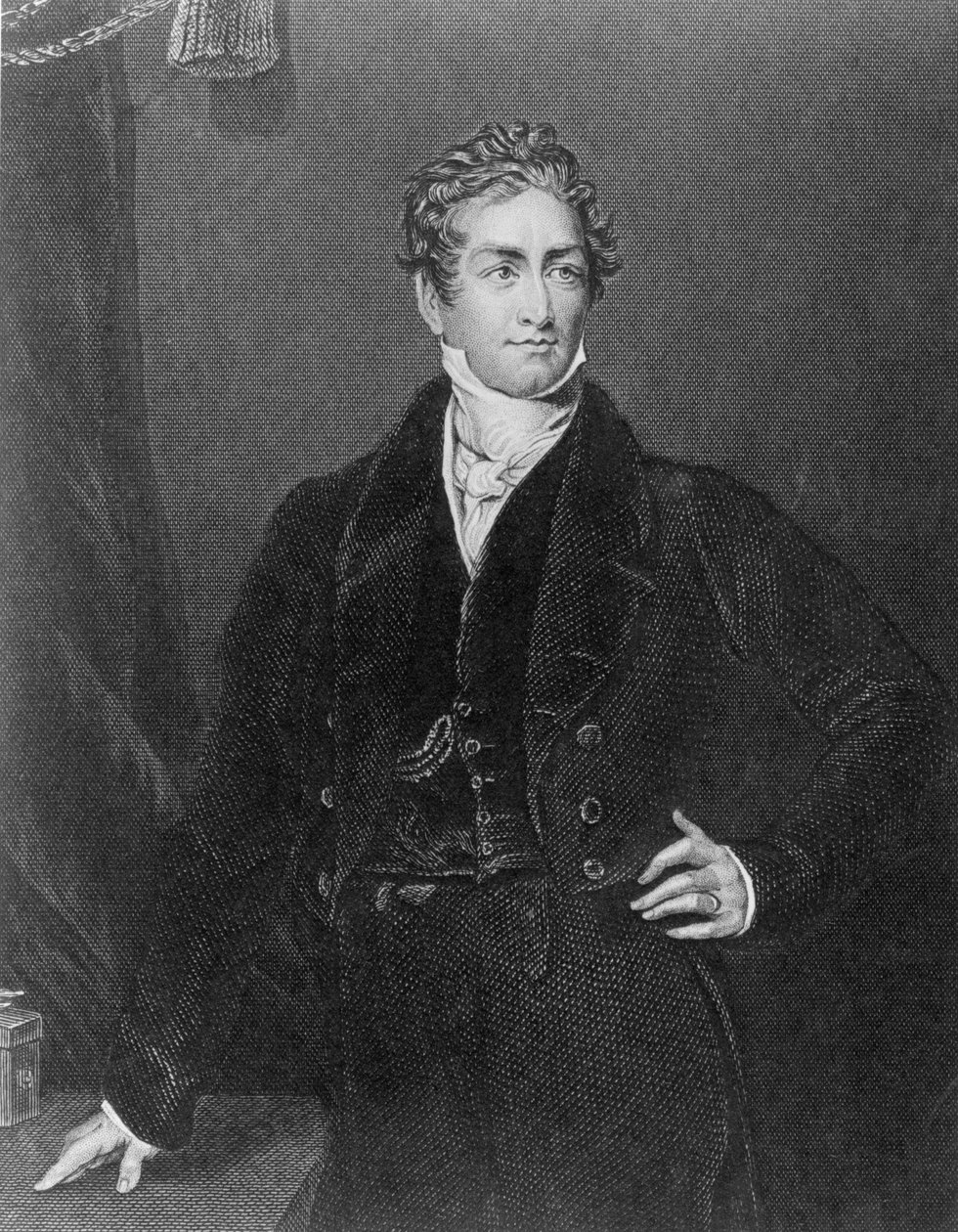 Porträtt av Sir Robert Peel (1788-1850) av English School