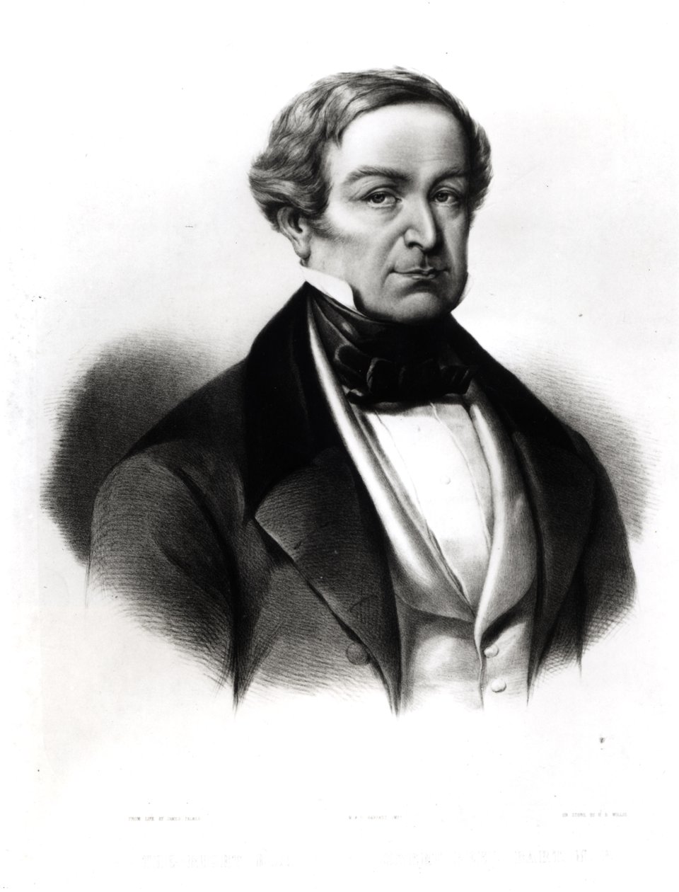 Porträtt av Sir Robert Peel (1788-1850), graverad av Henry Brittan Willis (1810-84) av English School