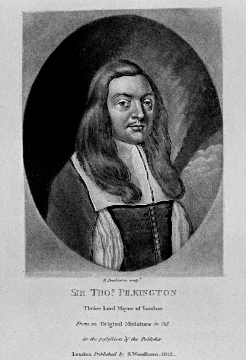 Porträtt av Sir Thomas Pilkington, från "Characters Illustrious in British History", av Richard Earlom och Charles Turner, 1815 av English School