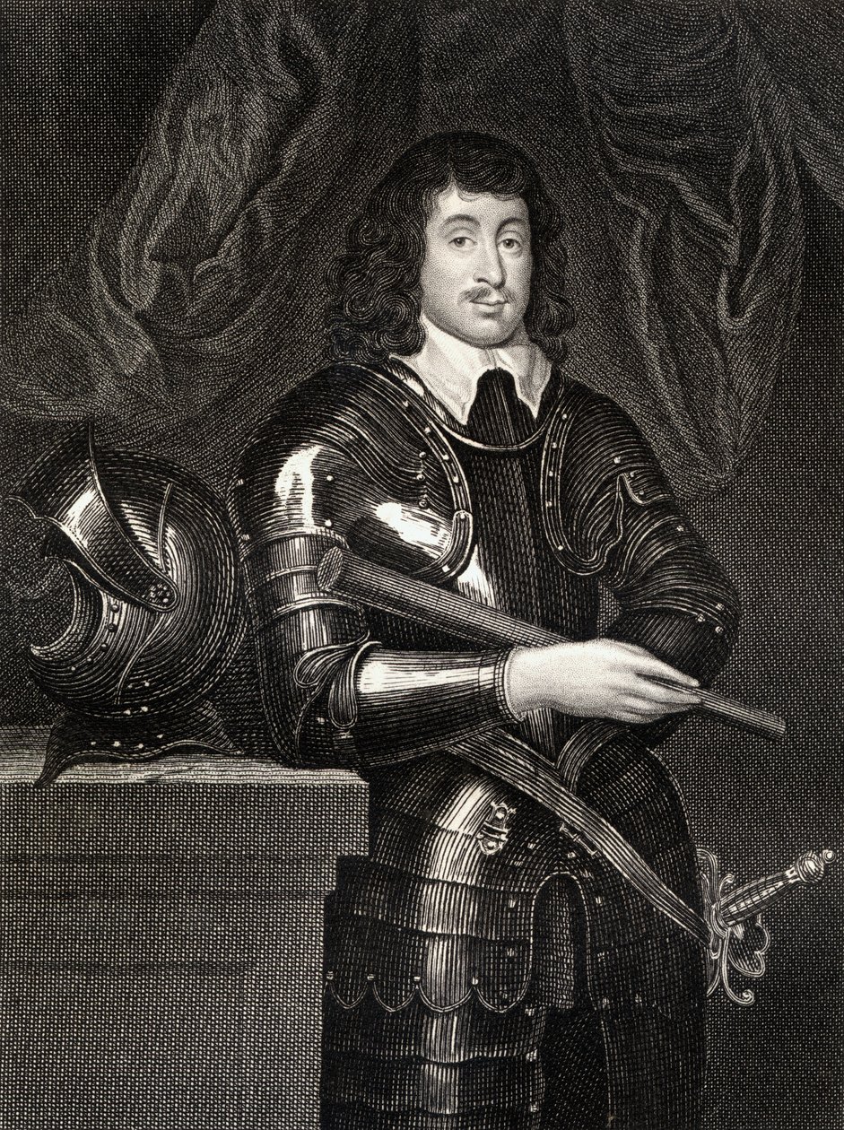 Porträtt av Spencer Compton (1601-43) 2nd Earl of Northampton, från Lodges British Portraits, 1823 av English School