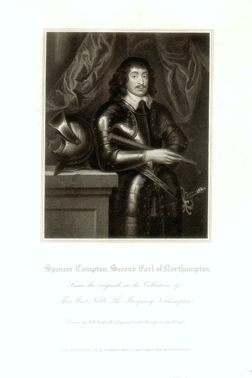 Porträtt av Spencer Compton, 2nd Earl of Northampton av English School