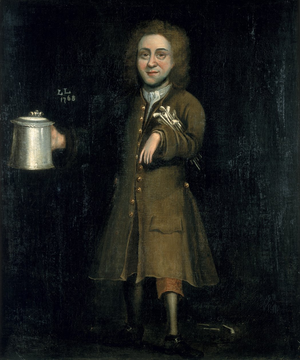 Porträtt av Thomas Hodges, 1768 av English School