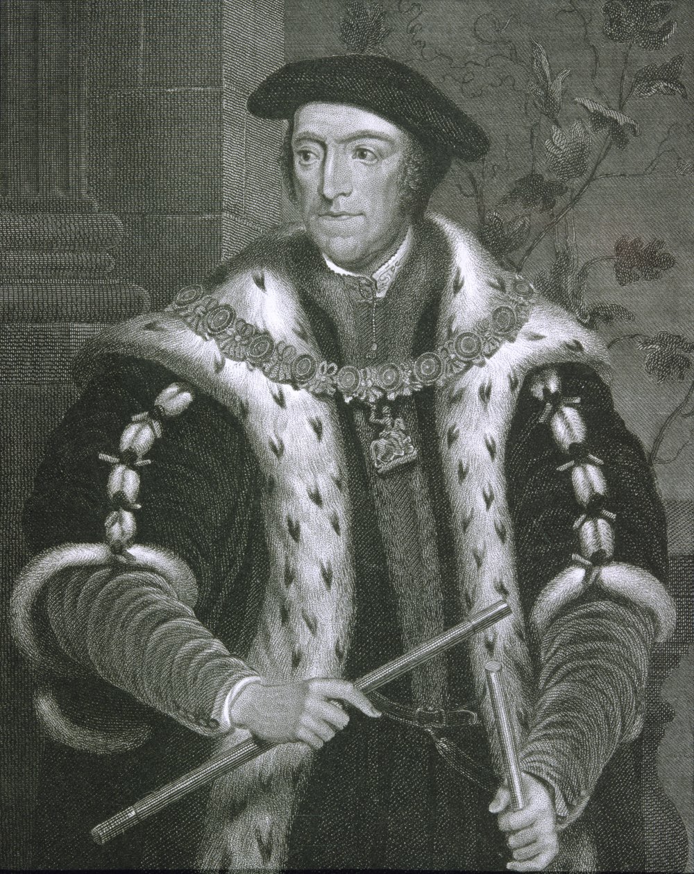 Porträtt av Thomas Howard (1473-1554) 3:e hertig av Norfolk, från "Lodge