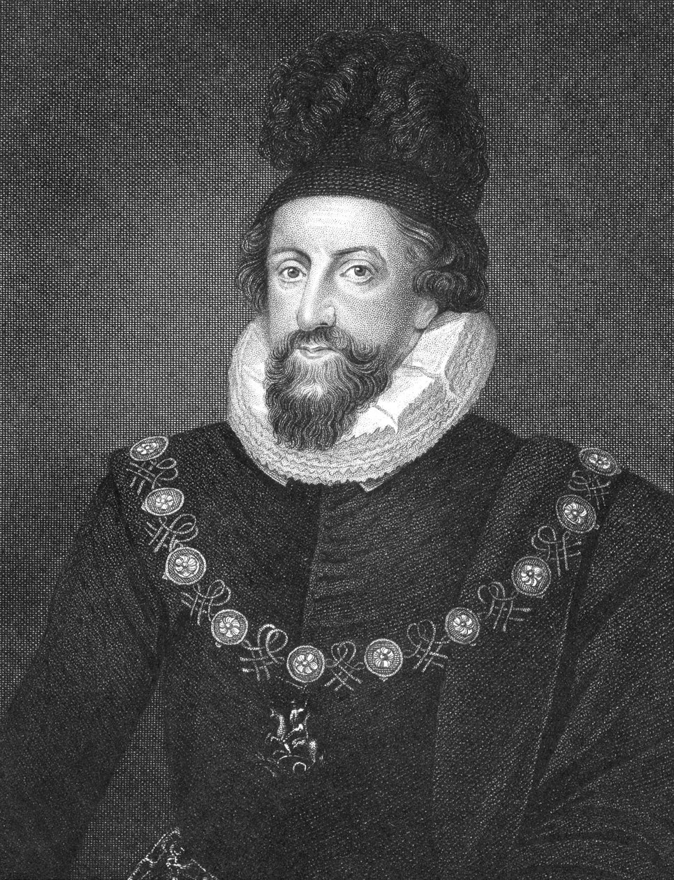 Porträtt av Thomas Howard (1561-1626) 1:e earl av Suffolk, från "Lodge