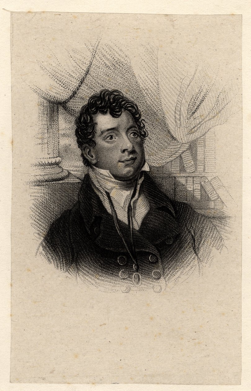 Porträtt av Thomas Moore (1779-1852) av English School