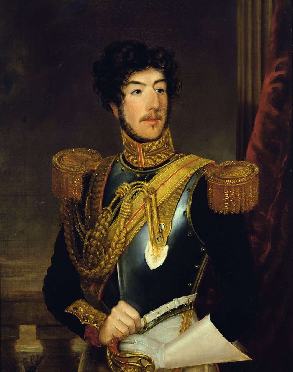 Porträtt av Thomas Oliver Gascoigne (olja på duk) av English School