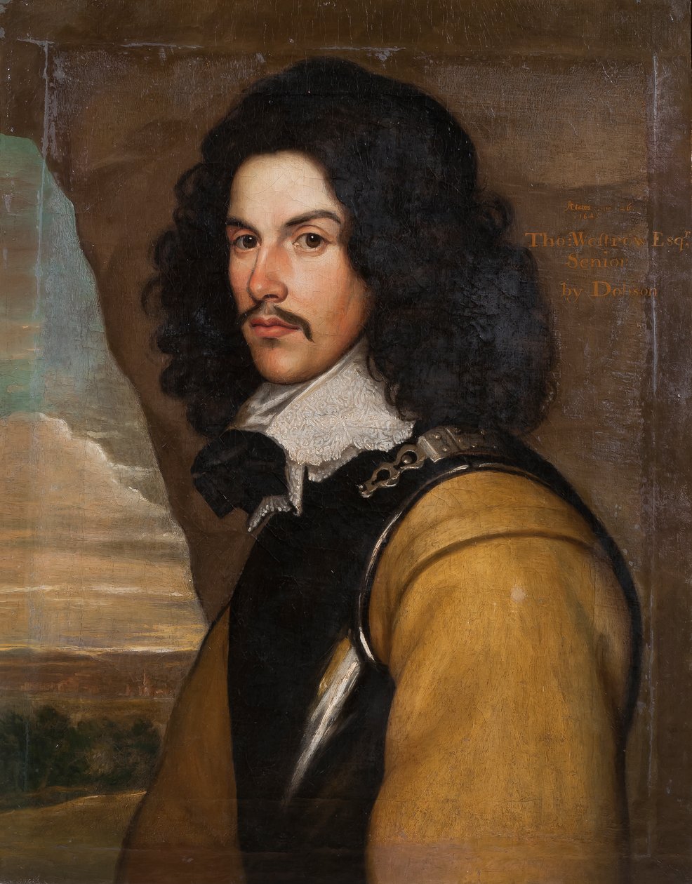 Porträtt av Thomas Westrow av Twickenham, Senior, 1643 av English School