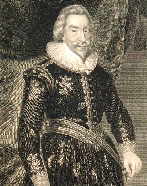 Porträtt av Walter Aston (1584-1639), från "Lodge