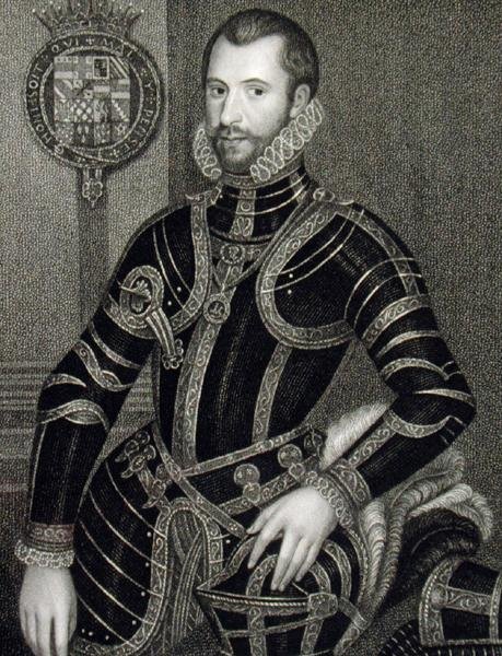 Porträtt av Walter Devereux (1541-76), från "Lodge