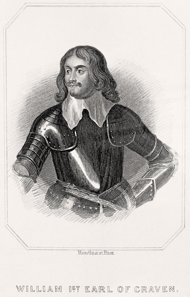 Porträtt av William, 1:e earl av Craven, 1835 av English School