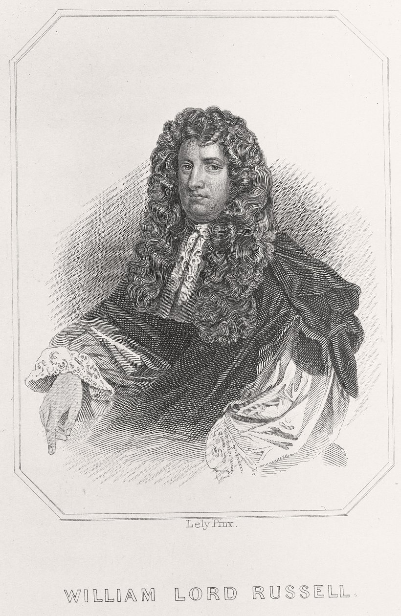 Porträtt av William Lord Russell, 1835 av English School