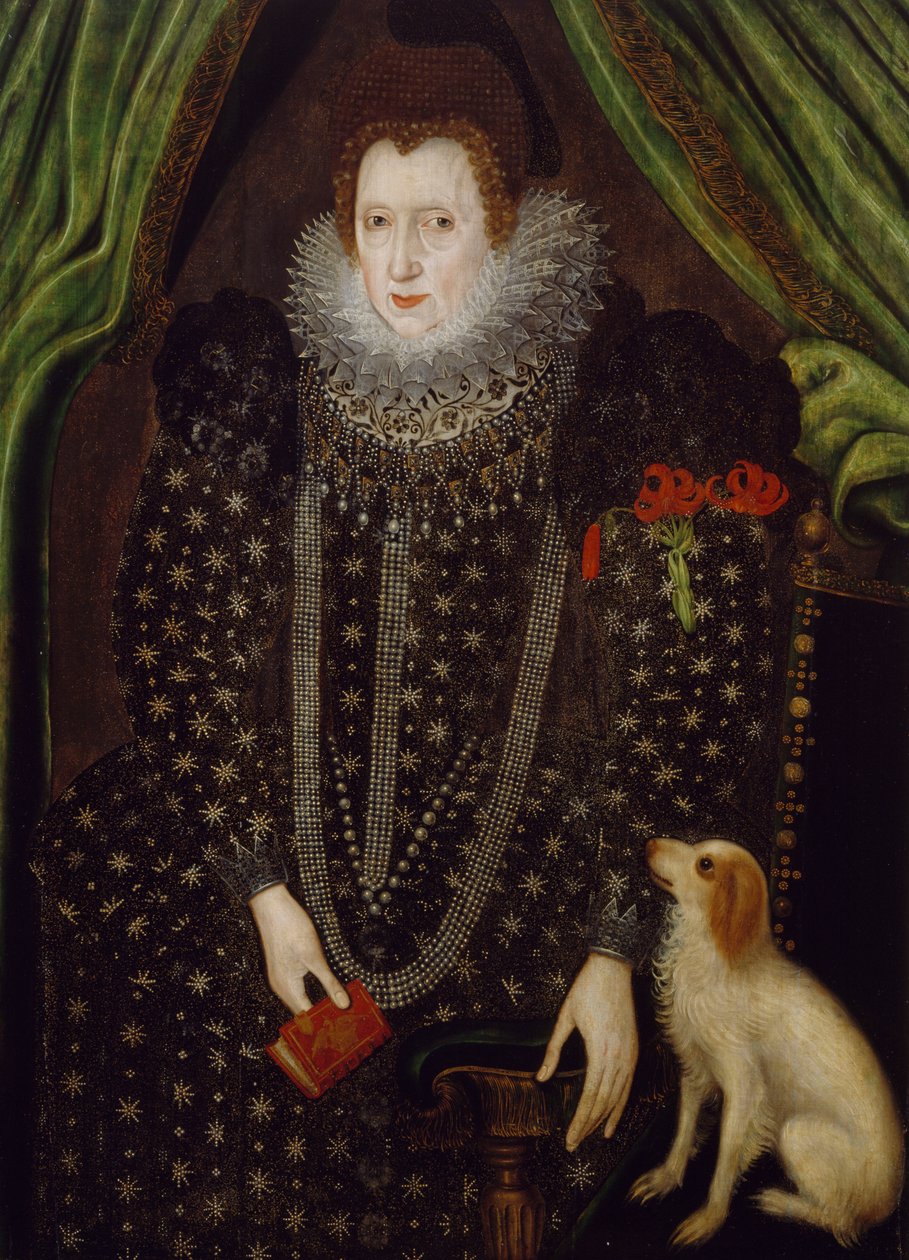 Porträtt av en dam, 1600-1700 av English School