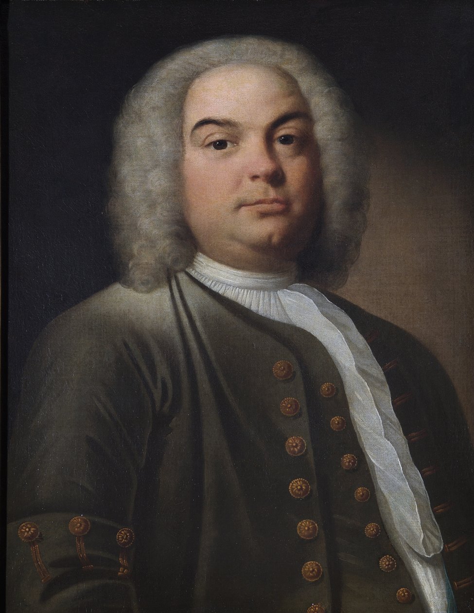 Porträtt av en gentleman, kallad George Frederick Handel av English School