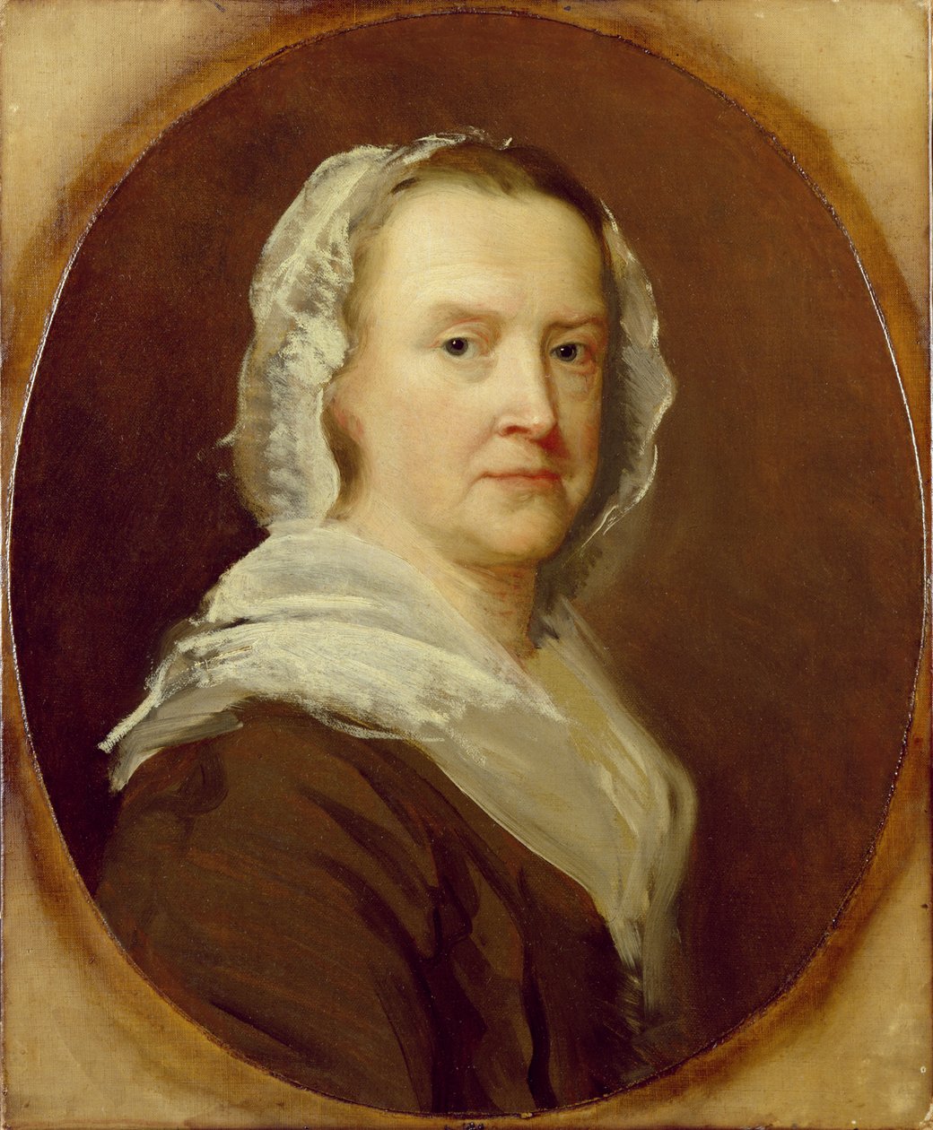 Porträtt av en okänd kvinna, mitten av 1700-talet (olja på duk) av English School