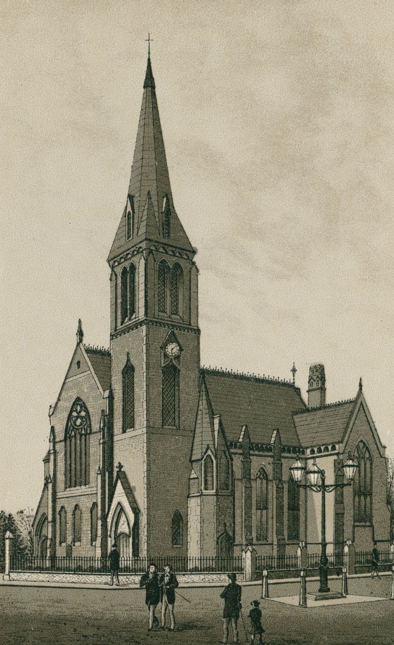 Presbyterianska kyrkan, Ipswich (litografi) av English School