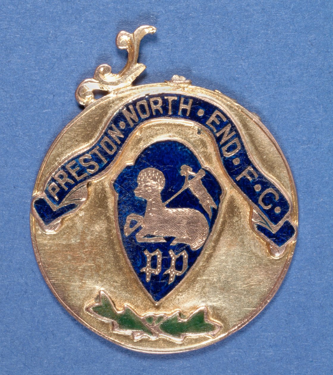 Preston North End Football Club Medal, 1897-98 (metall) (se även 315001) av English School