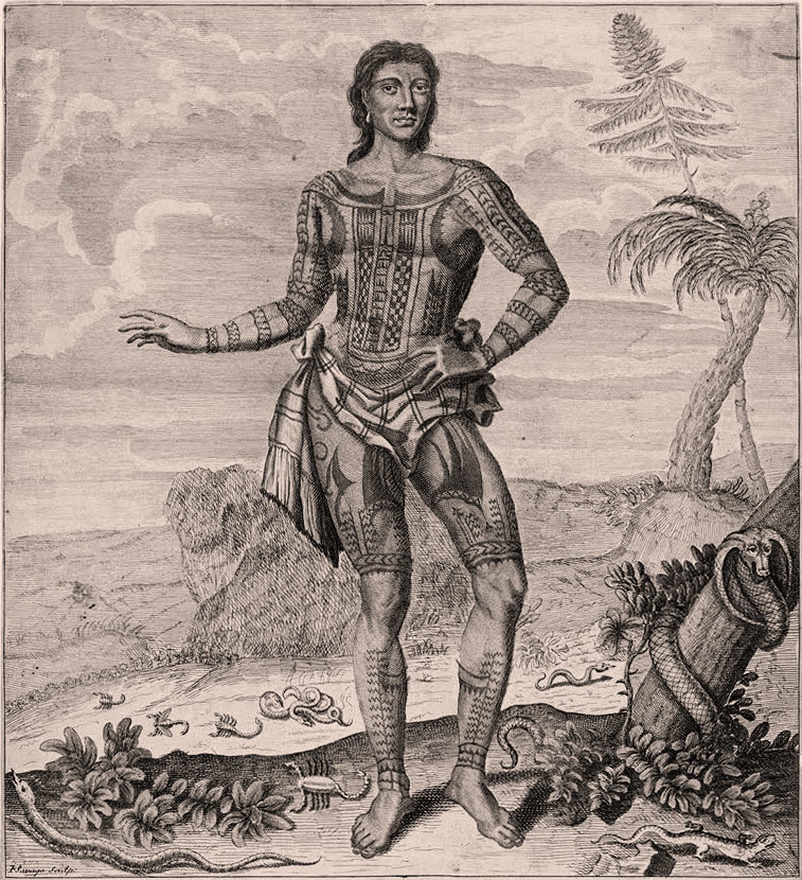 Prins Giolo från Filippinerna, 1691 av English School