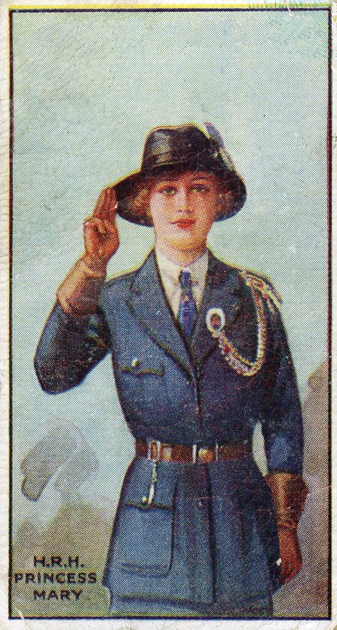 Prinsessan Mary, president för Girl Guides, 1923 av English School