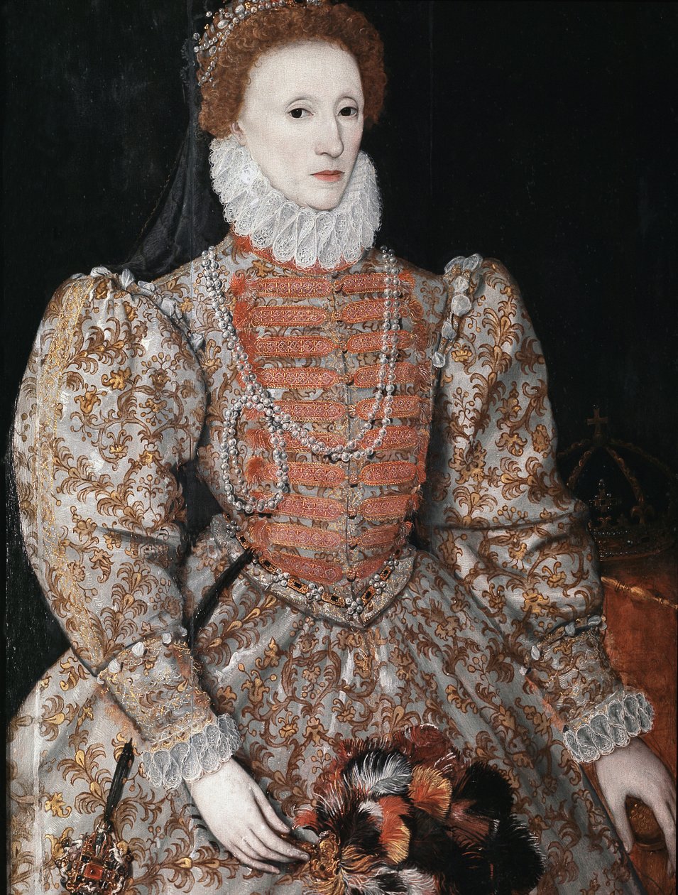 Drottning Elizabeth I, ca 1575 (olja på panel) av English School