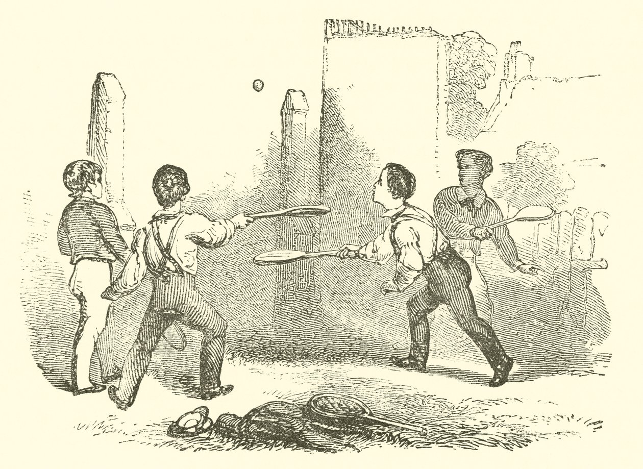 Rackets (engraving) av English School